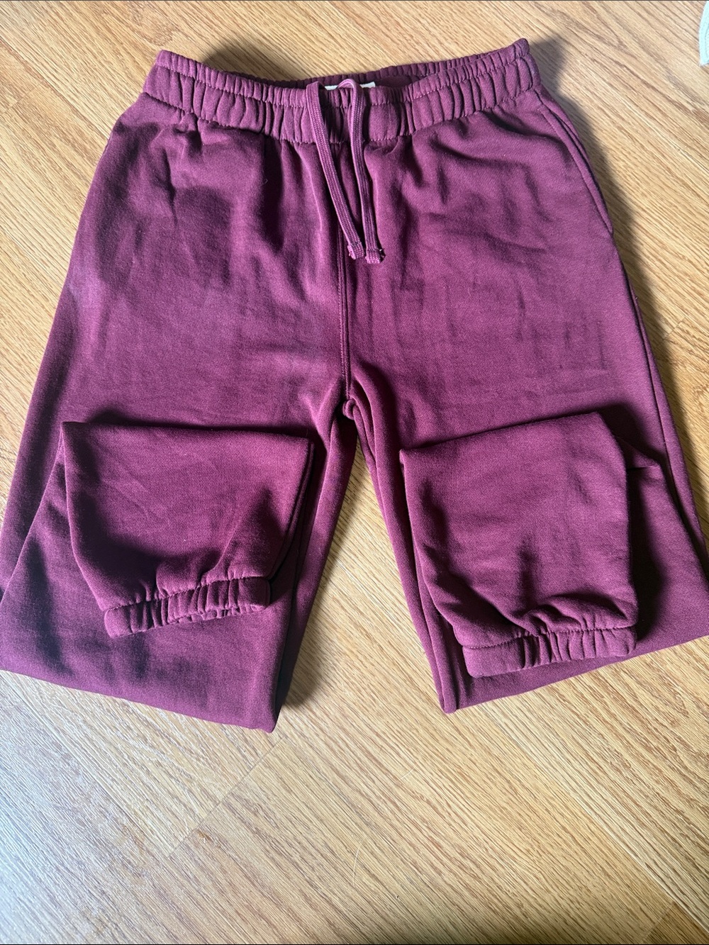 Womens Maroon Drawstring Sweatpants
